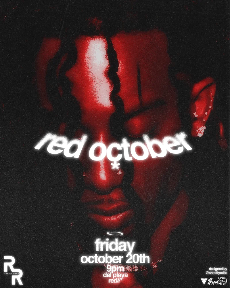 Red October R&R — event flyer designed by Shmitty Media for RXR Productions