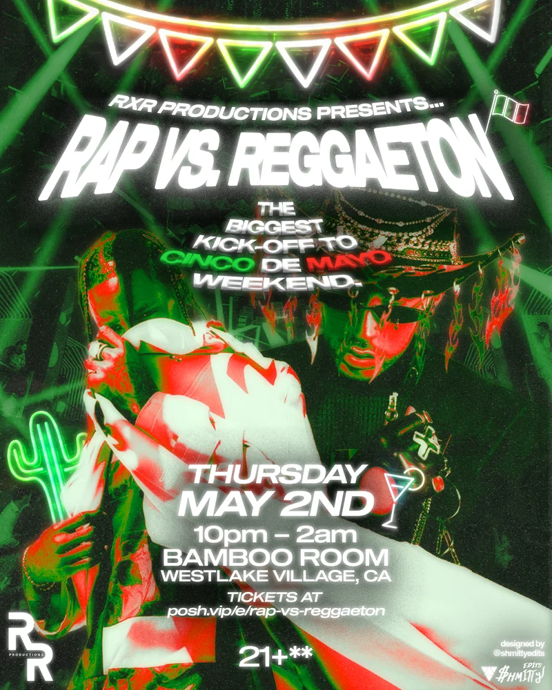 RXR Cinco De Mayo — event flyer designed by Shmitty Media for RXR Productions