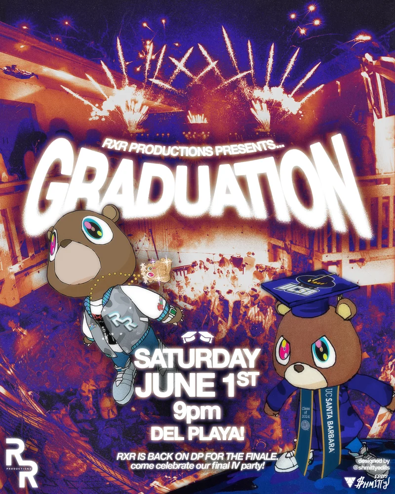 RXR Graduation — event flyer designed by Shmitty Media for RXR Productions